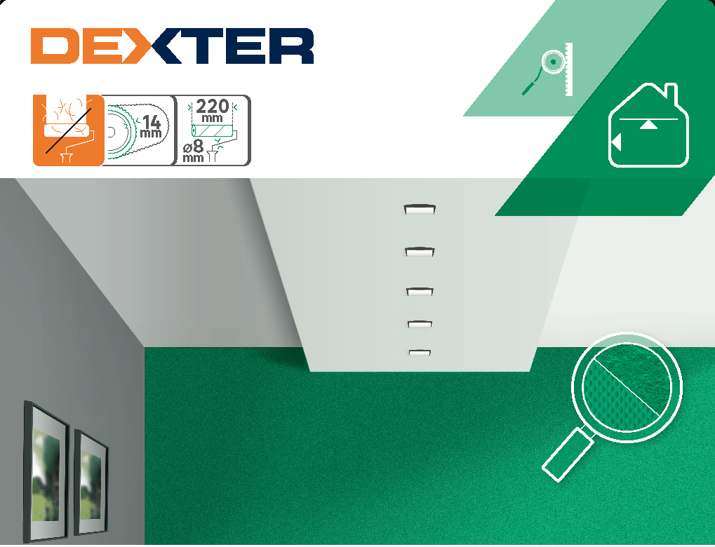 Bricocenter REFILL ROLLER FOR SLIGHTLY ROUGH WALLS 22 DEXTER