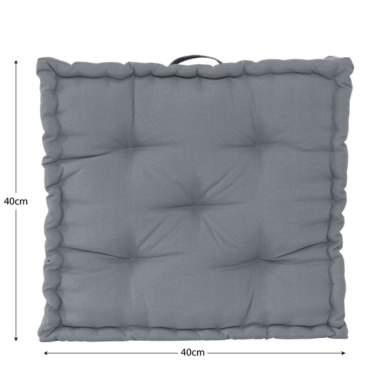 Bricocenter LUCK GRANITE GREY MATTRESS CUSHION 40X40X10
