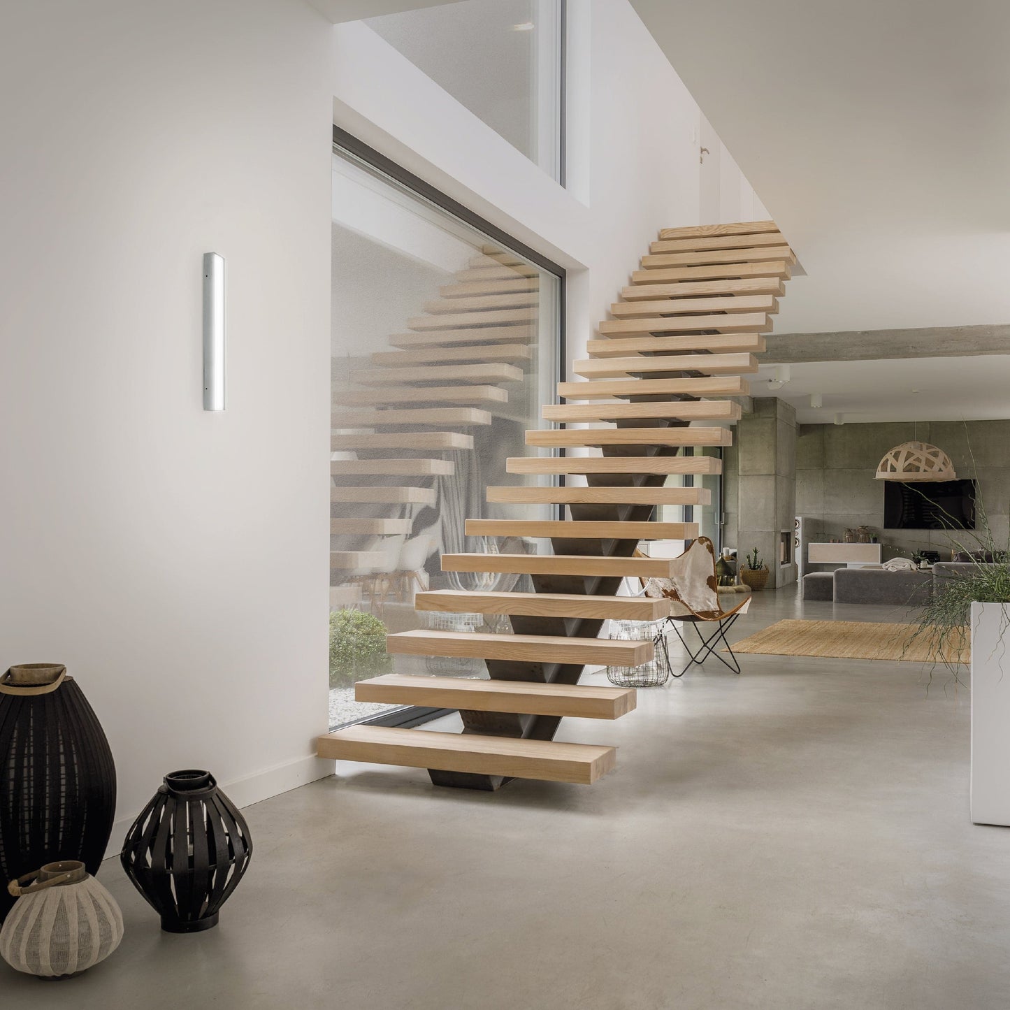 SLIMLINE ALUMINIUM PROFILE SILVER 50 CM LED 12.5W NATURAL LIGHT