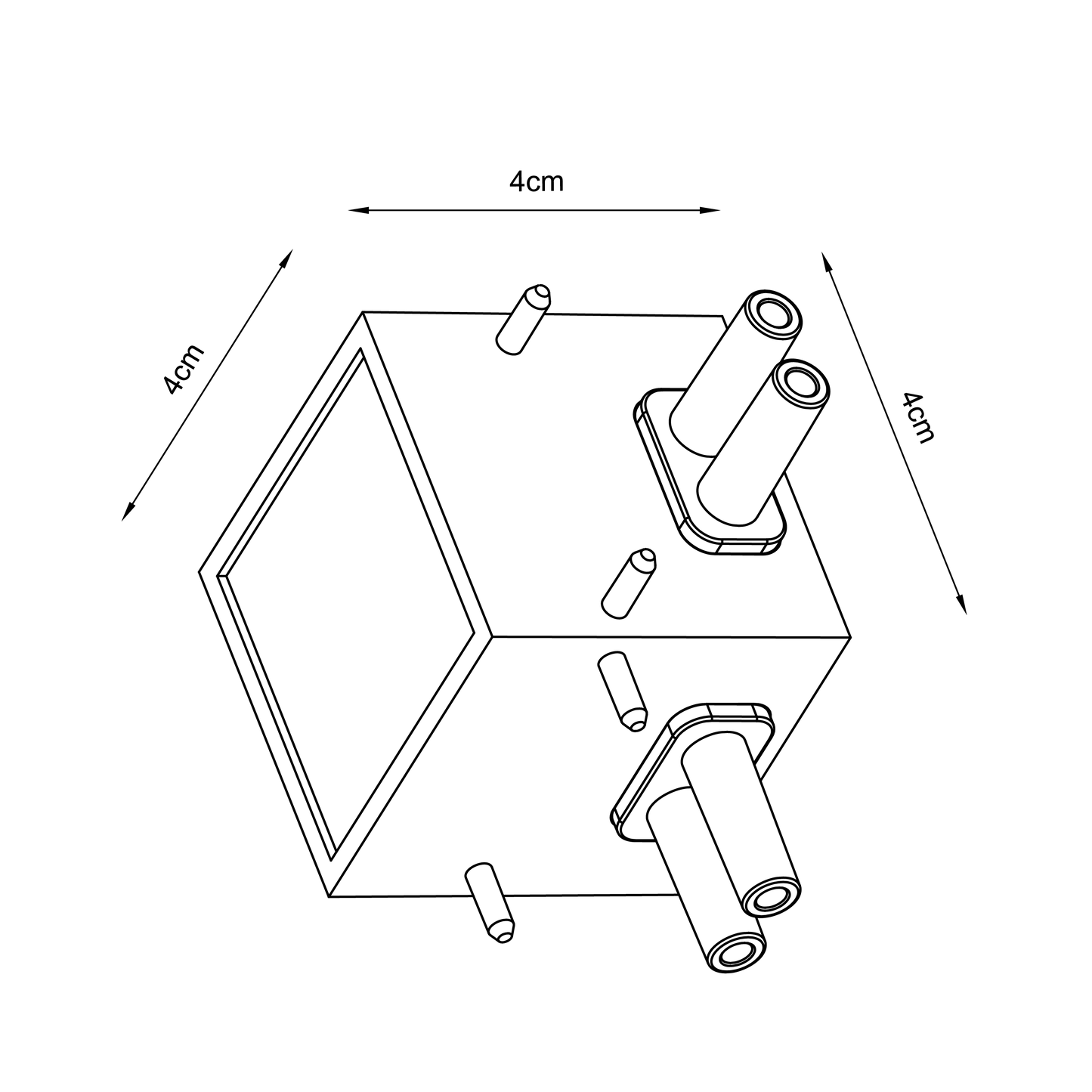 Bricocenter 90 DEGREE ANGLE CONNECTOR FOR SLIMLINE LED 1.3W NATURAL LIGHT