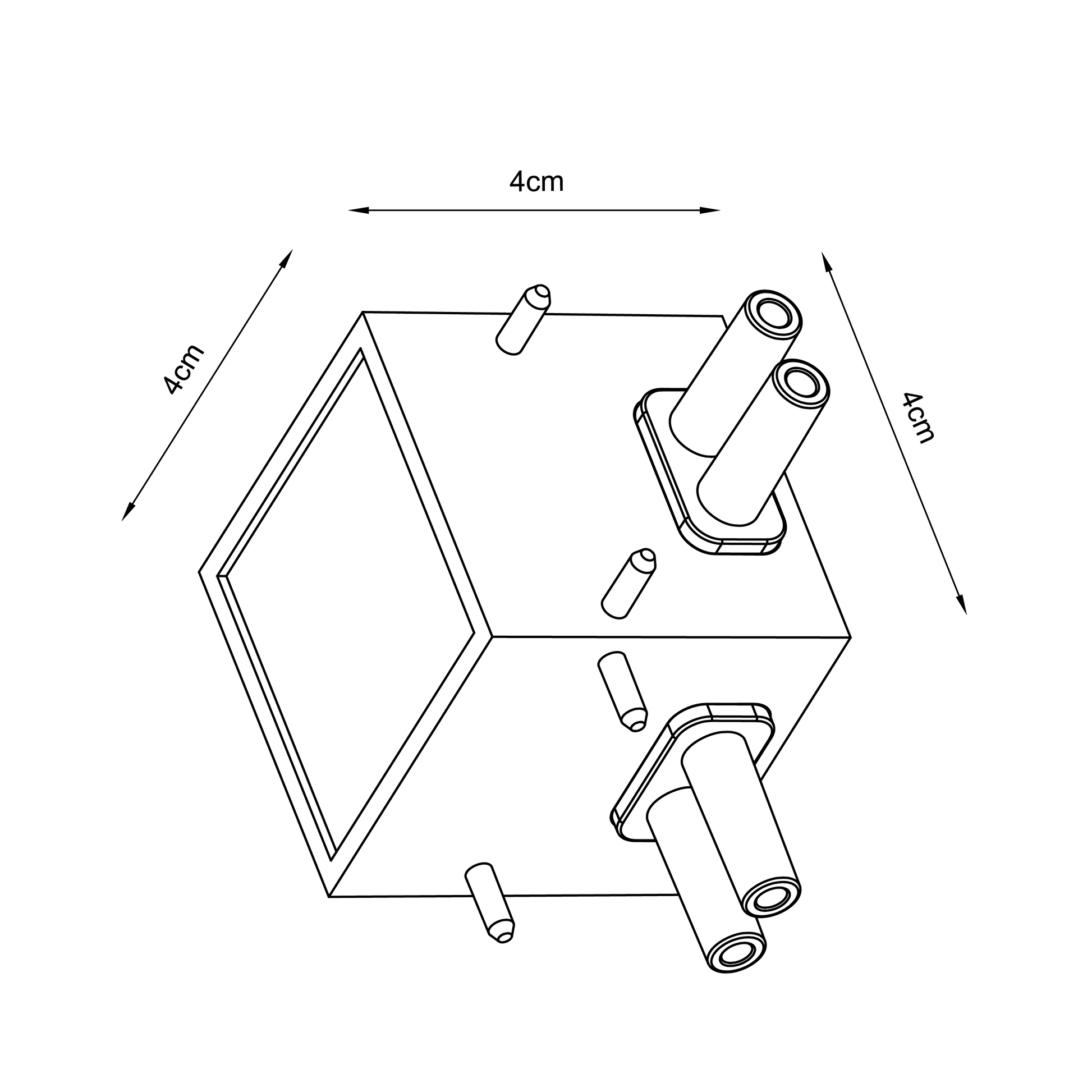 Bricocenter 90 DEGREE ANGLE CONNECTOR FOR SLIMLINE LED 1.3W NATURAL LIGHT