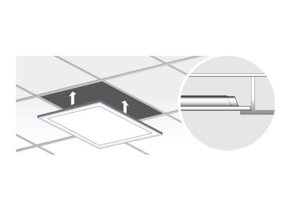 LED PANEL METAL WHITE 60X60 CM 29.5W NATURAL LIGHT