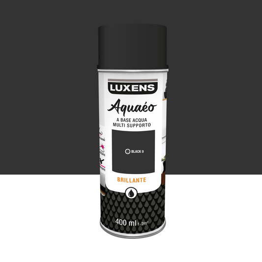 Bricocenter GLOSSY BLACK AQUA SPRAY 350 ML LUXENS