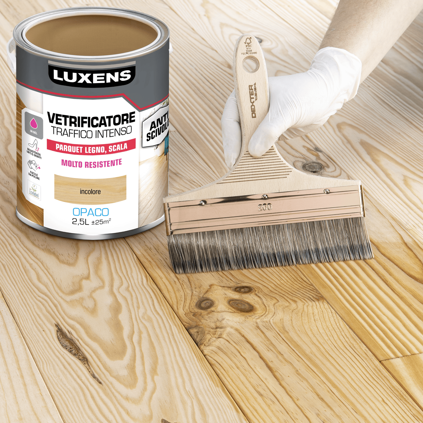 Bricocenter LUXENS HEAVY TRAFFIC GLAZIER 2.5LT MATT COLOURLESS