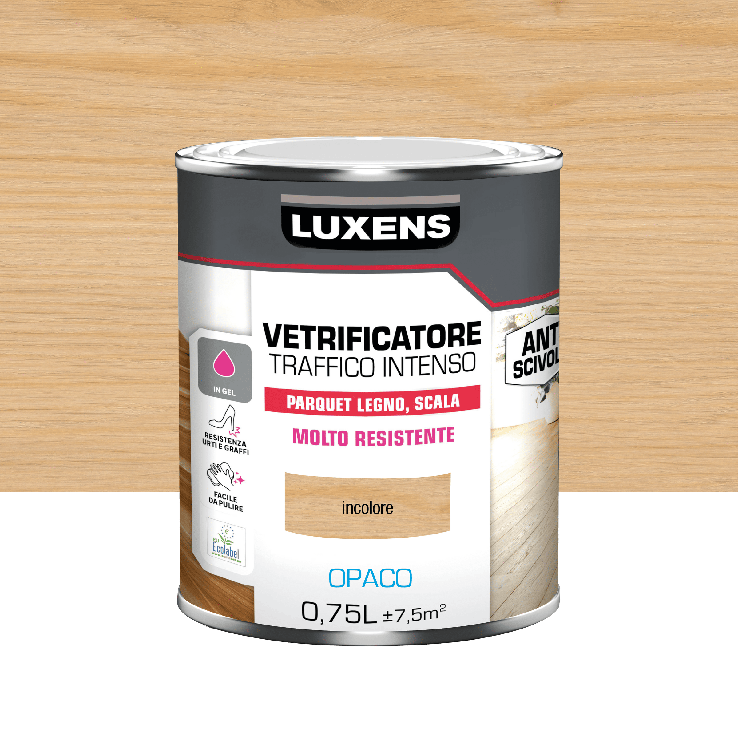 Bricocenter LUXENS HEAVY TRAFFIC GLAZIER 0.75L MATT COLOURLESS