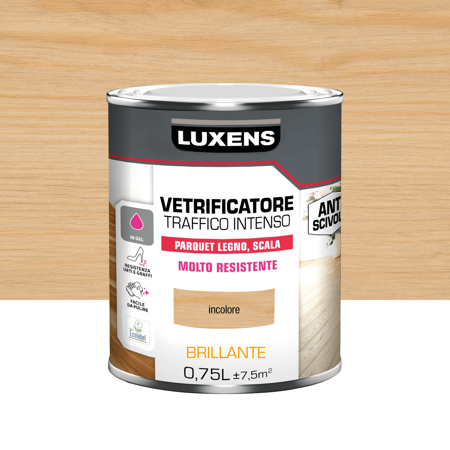 Bricocenter INTENSIVE TRAFFIC GLAZIER 0.75L BRILLIANT COLOURLESS LUXENS