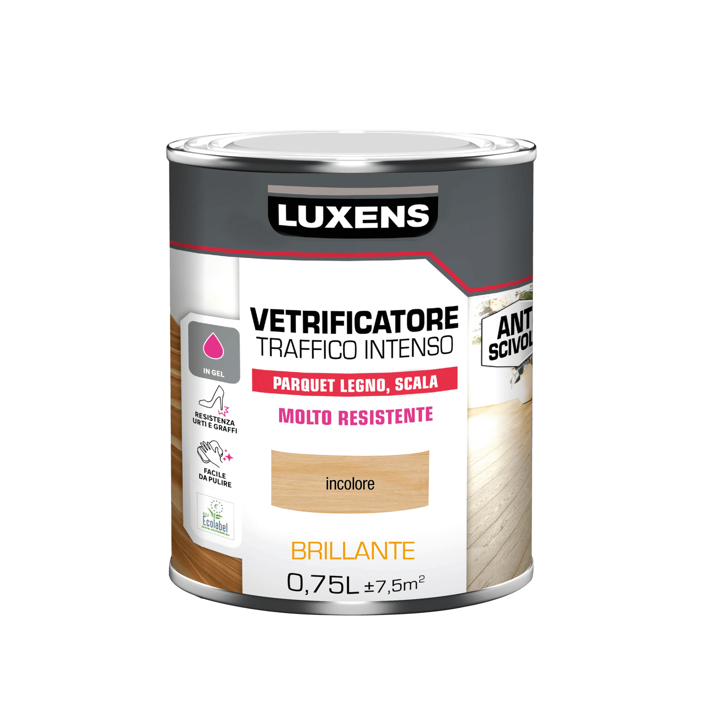 Bricocenter INTENSIVE TRAFFIC GLAZIER 0.75L BRILLIANT COLOURLESS LUXENS