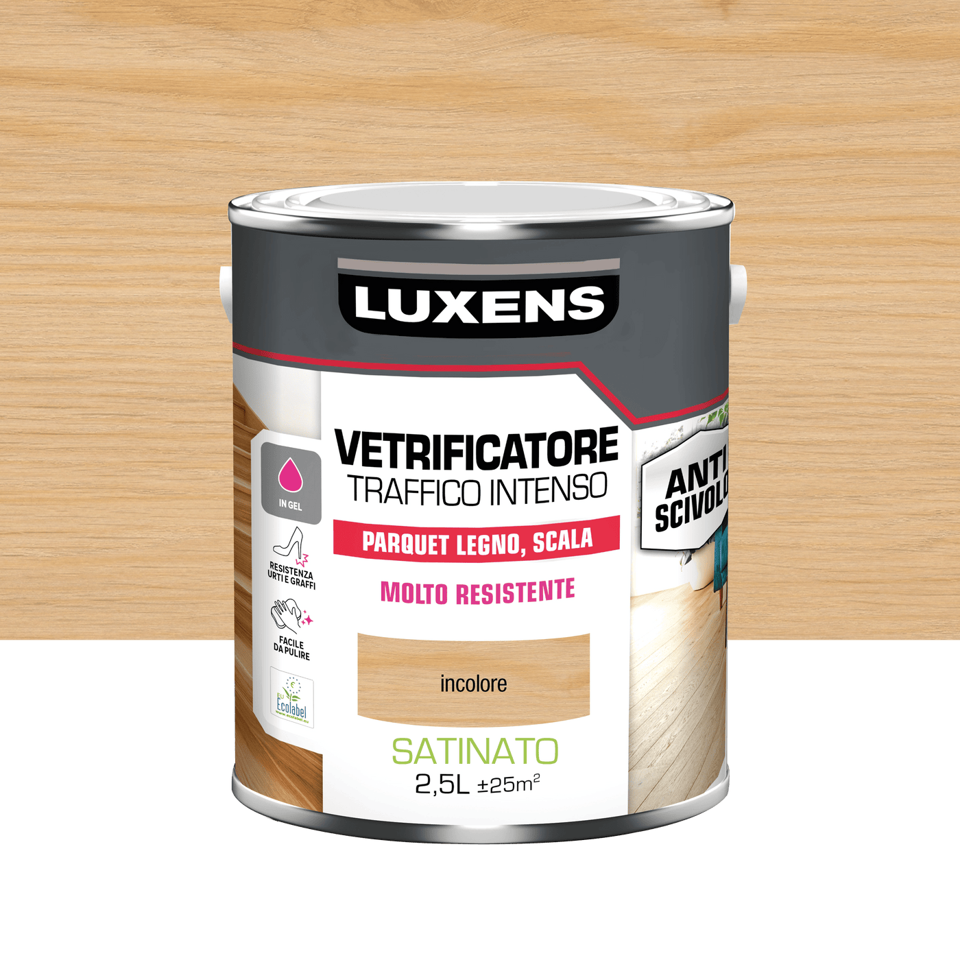 Bricocenter LUXENS HEAVY TRAFFIC GLAZIER 2.5L SATIN CLEAR