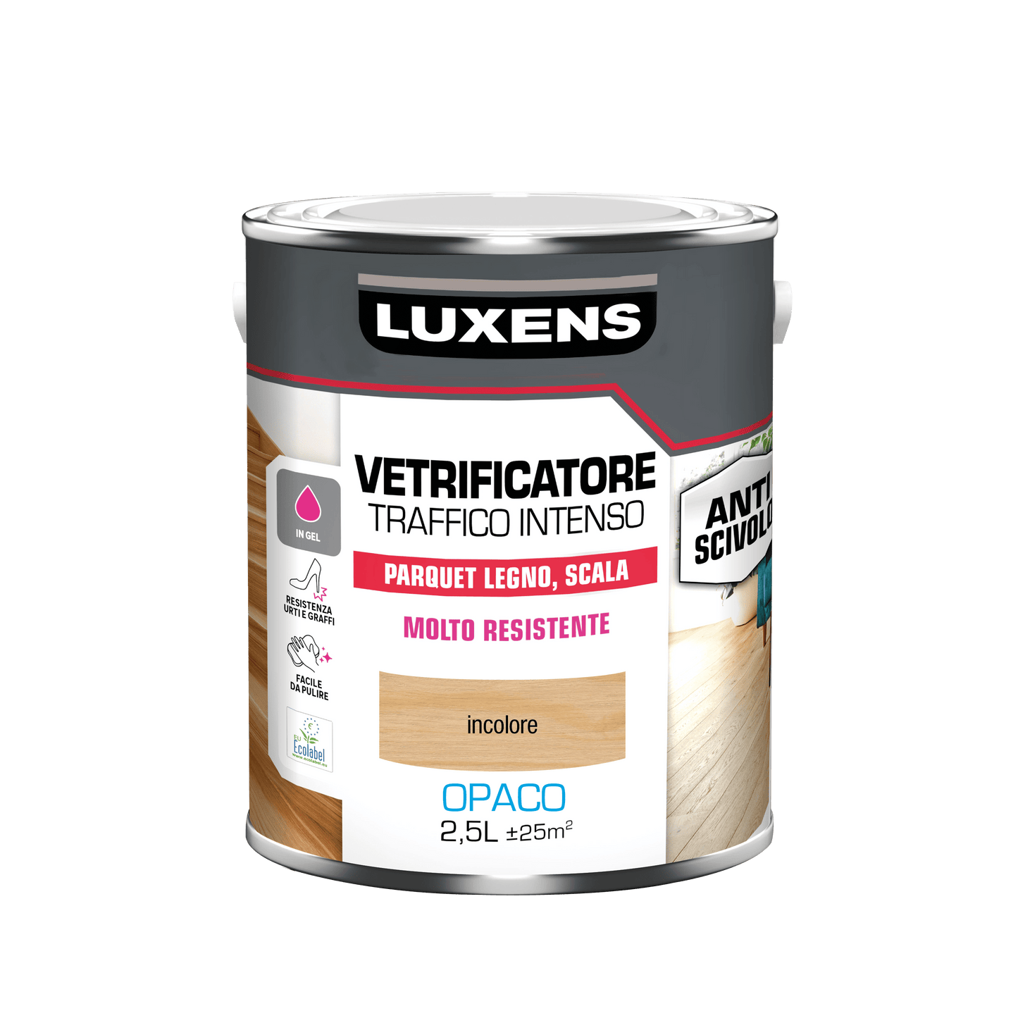 Bricocenter LUXENS HEAVY TRAFFIC GLAZIER 2.5LT MATT COLOURLESS