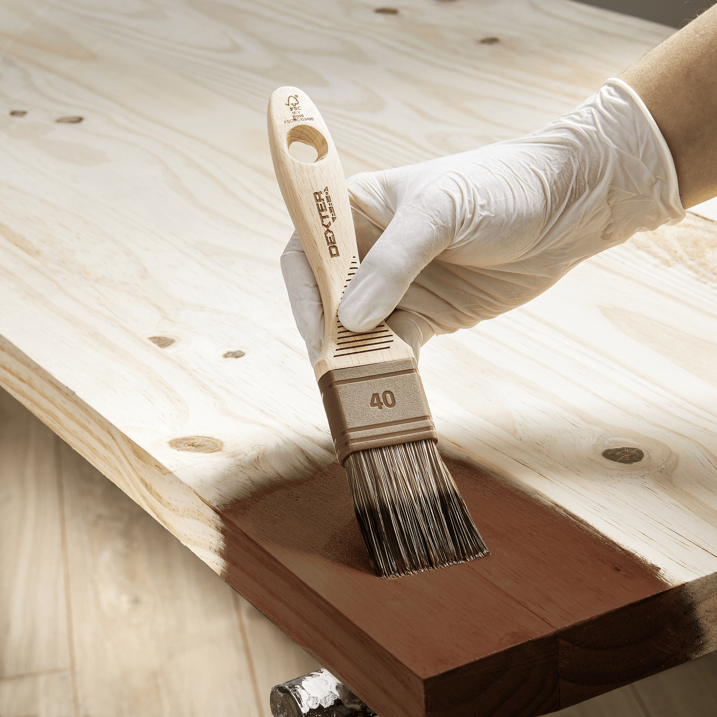 Bricocenter BRUSHED MAHOGANY WOOD VARNISH 0.75 L LUXENS