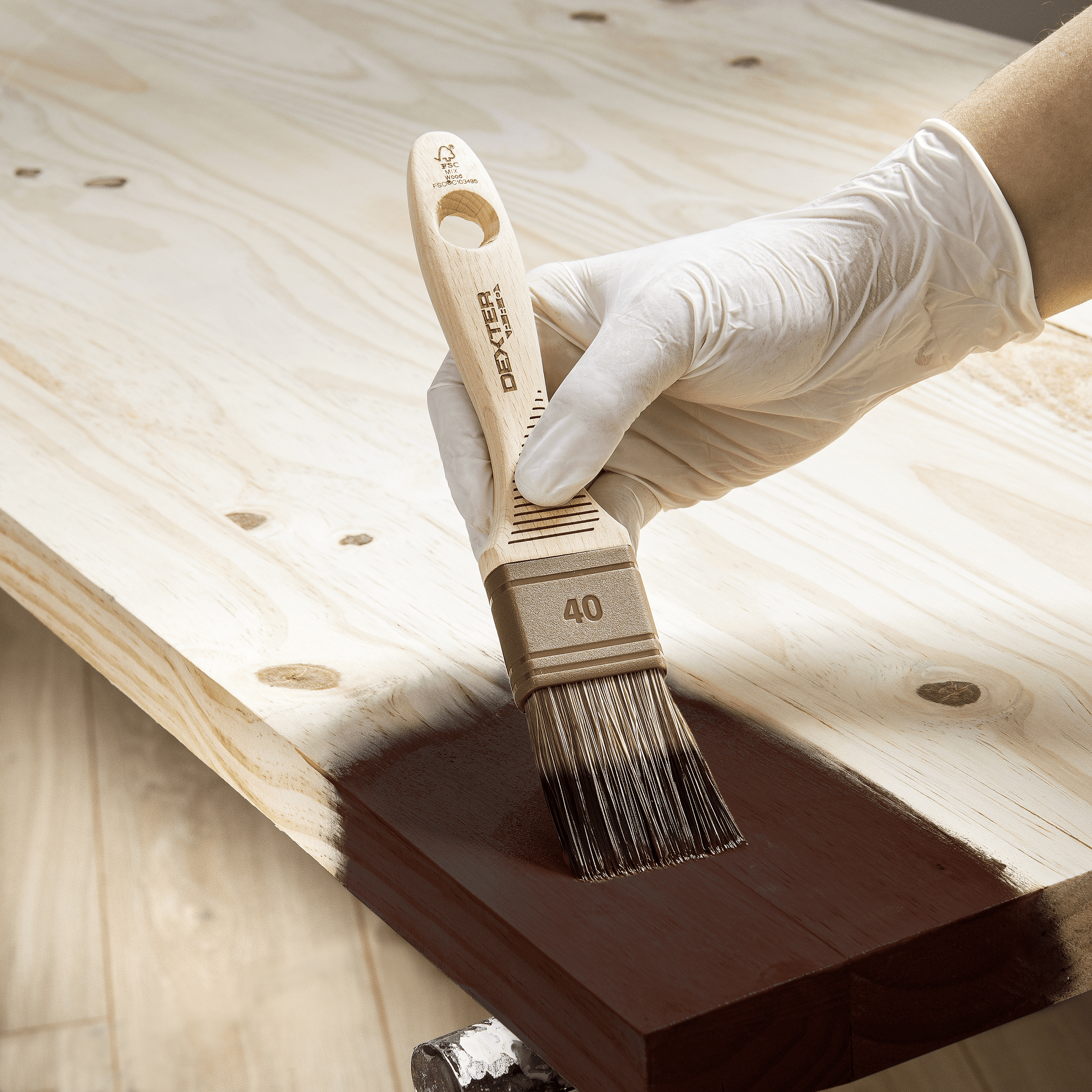 Bricocenter BRUSHED WENGE WOOD VARNISH 0.75 L LUXENS