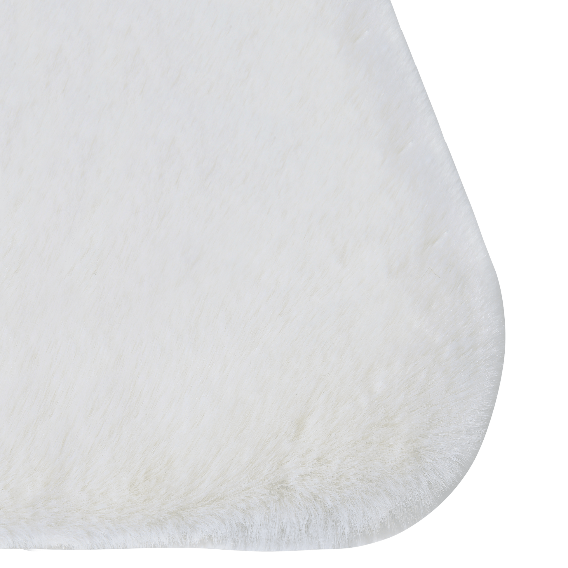 Bricocenter CREAM WHITE 60X90CM LONG PILE POLYESTER CARPET