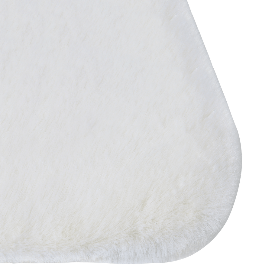 Bricocenter CREAM WHITE 60X90CM LONG PILE POLYESTER CARPET