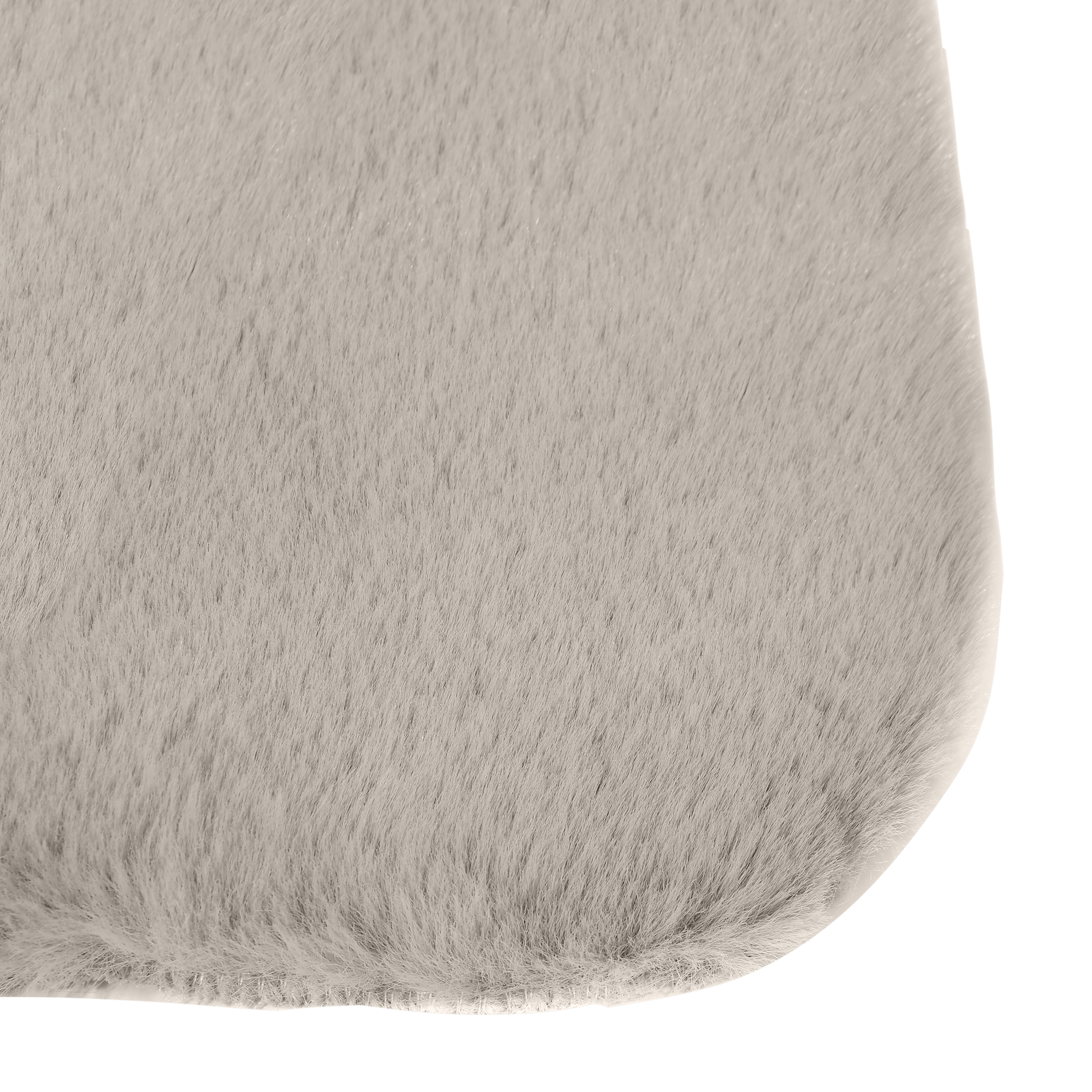 Bricocenter WHITE GREY MOON CARPET 60X90CM LONG PILE POLYESTER
