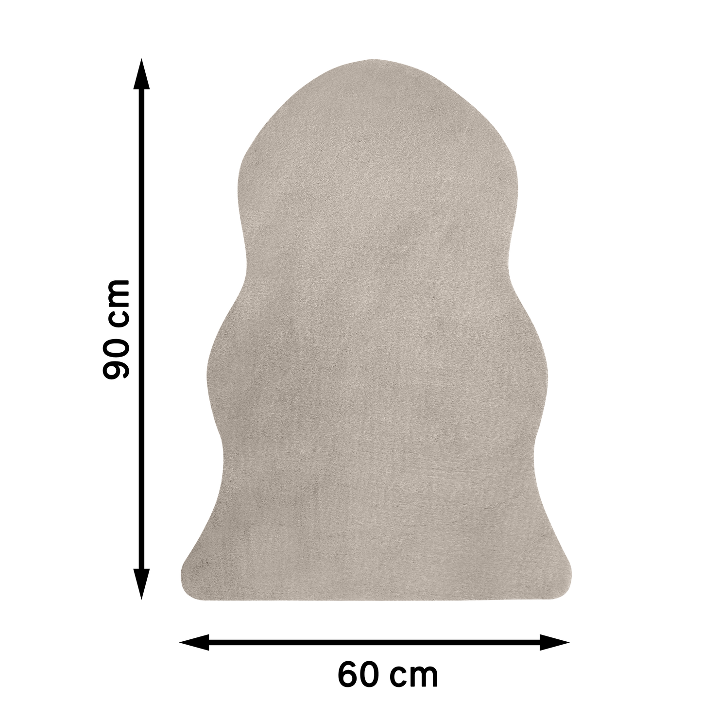 Bricocenter WHITE GREY MOON CARPET 60X90CM LONG PILE POLYESTER