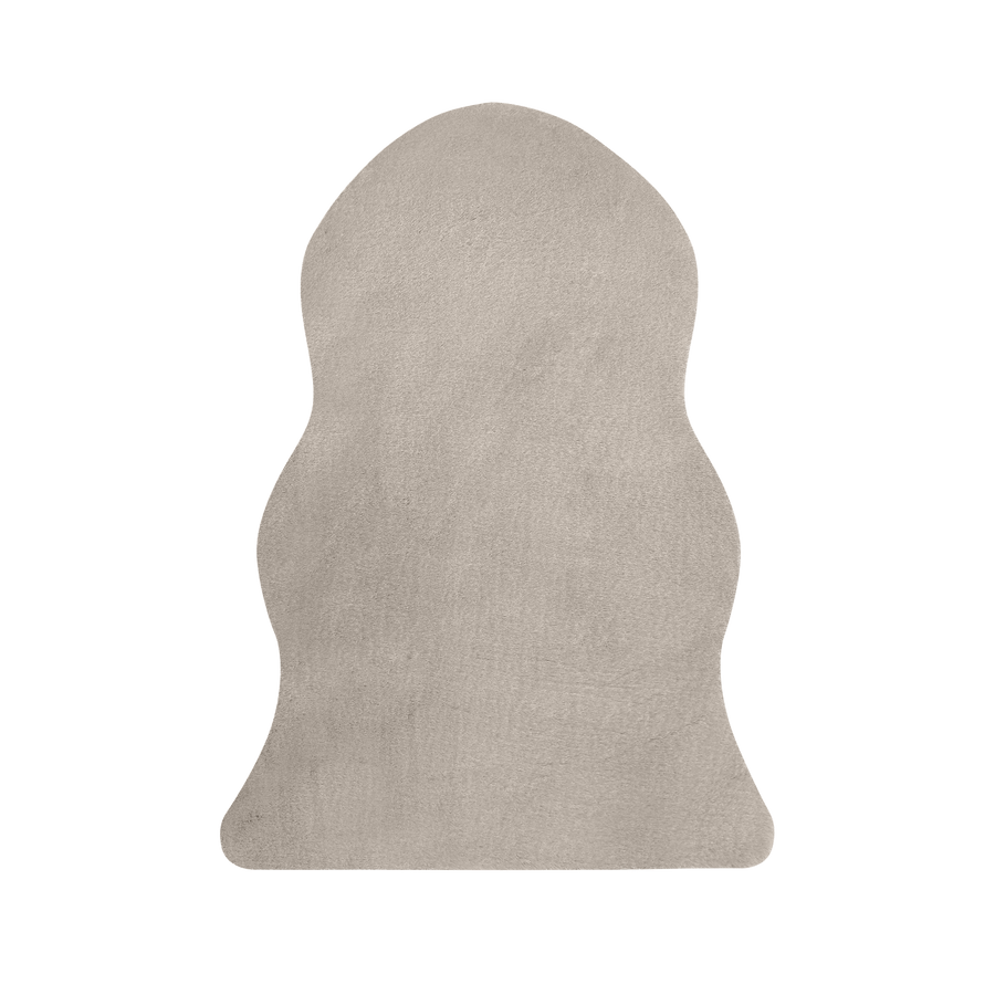 Bricocenter WHITE GREY MOON CARPET 60X90CM LONG PILE POLYESTER