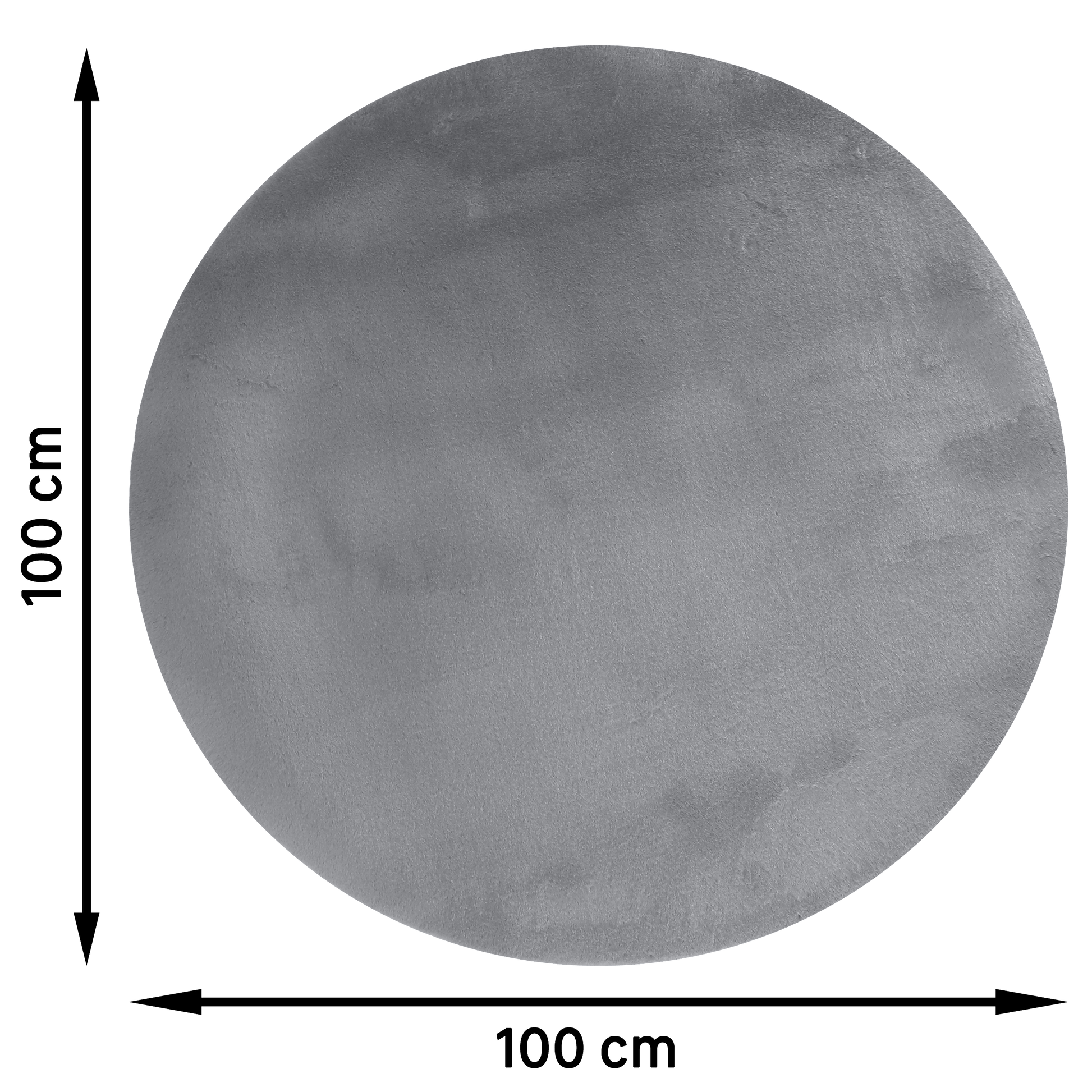 Bricocenter WHITE GREY GRANITE CARPET D.100 CM LONG PILE POLYESTER