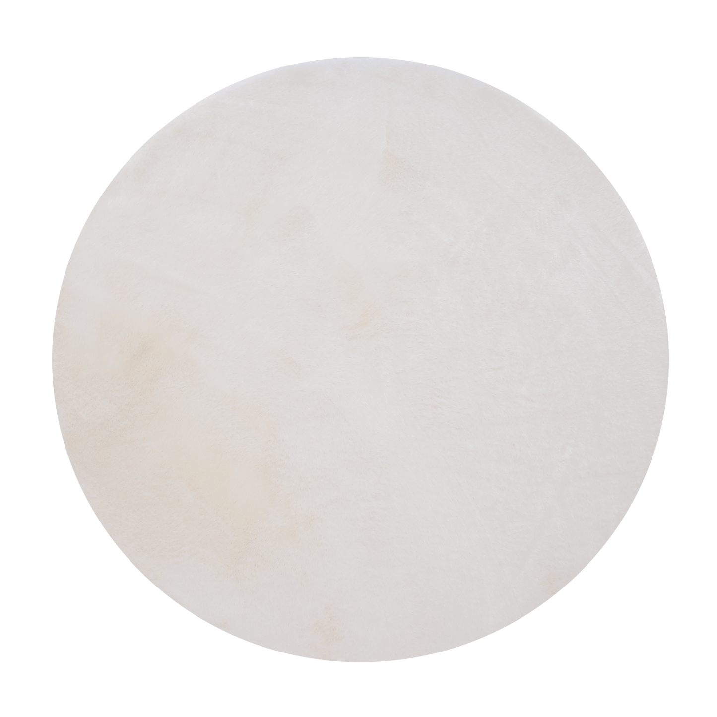 Bricocenter WHITE CREAM CARPET D.100 CM LONG PILE POLYESTER