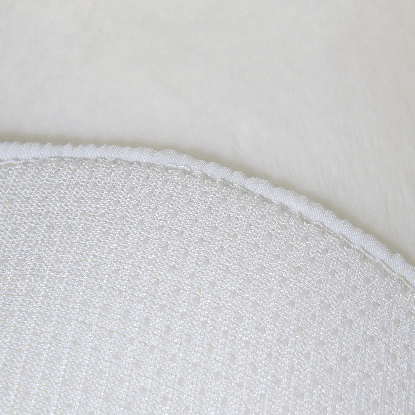 Bricocenter WHITE CREAM CARPET D.100 CM LONG PILE POLYESTER