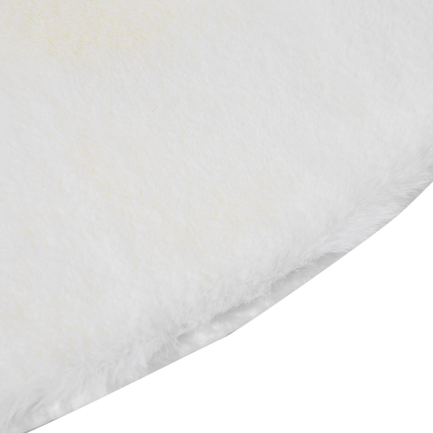 Bricocenter WHITE CREAM CARPET D.100 CM LONG PILE POLYESTER
