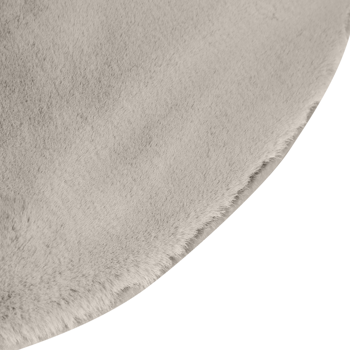 Bricocenter WHITE GREY MOON CARPET D.100 CM LONG PILE POLYESTER