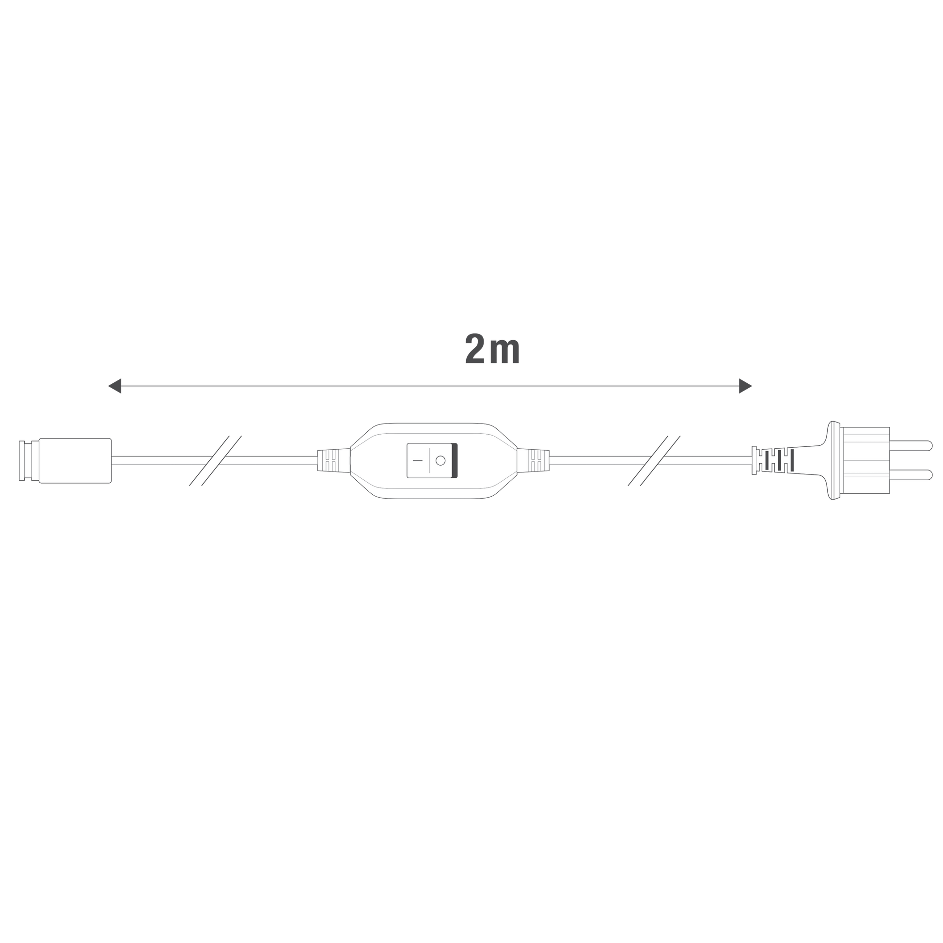 Bricocenter OUTFLEXI LED STRIP CABLE 2MT IP44
