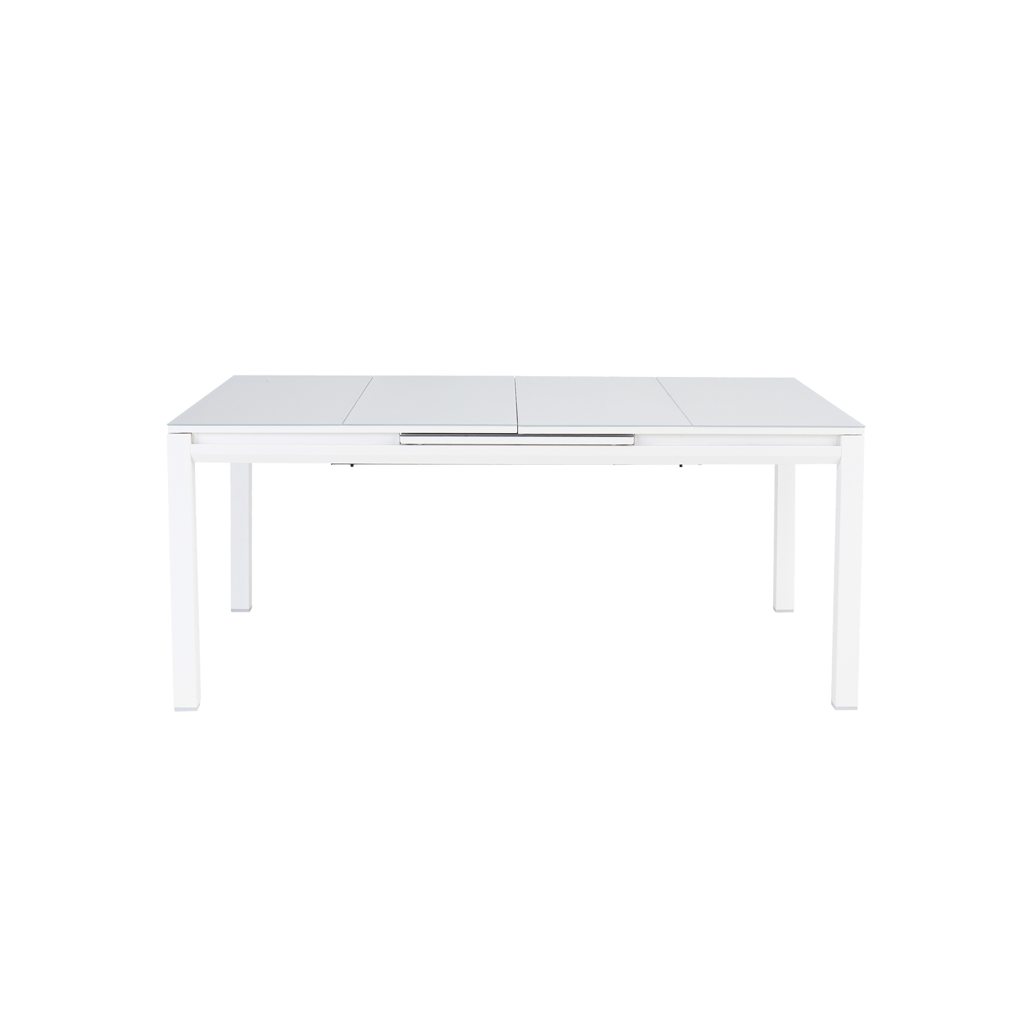 Bricocenter TABLE ODYSSEA II EASY NATERIAL 180/240X100 WHITE ALUMINIUM GLASS
