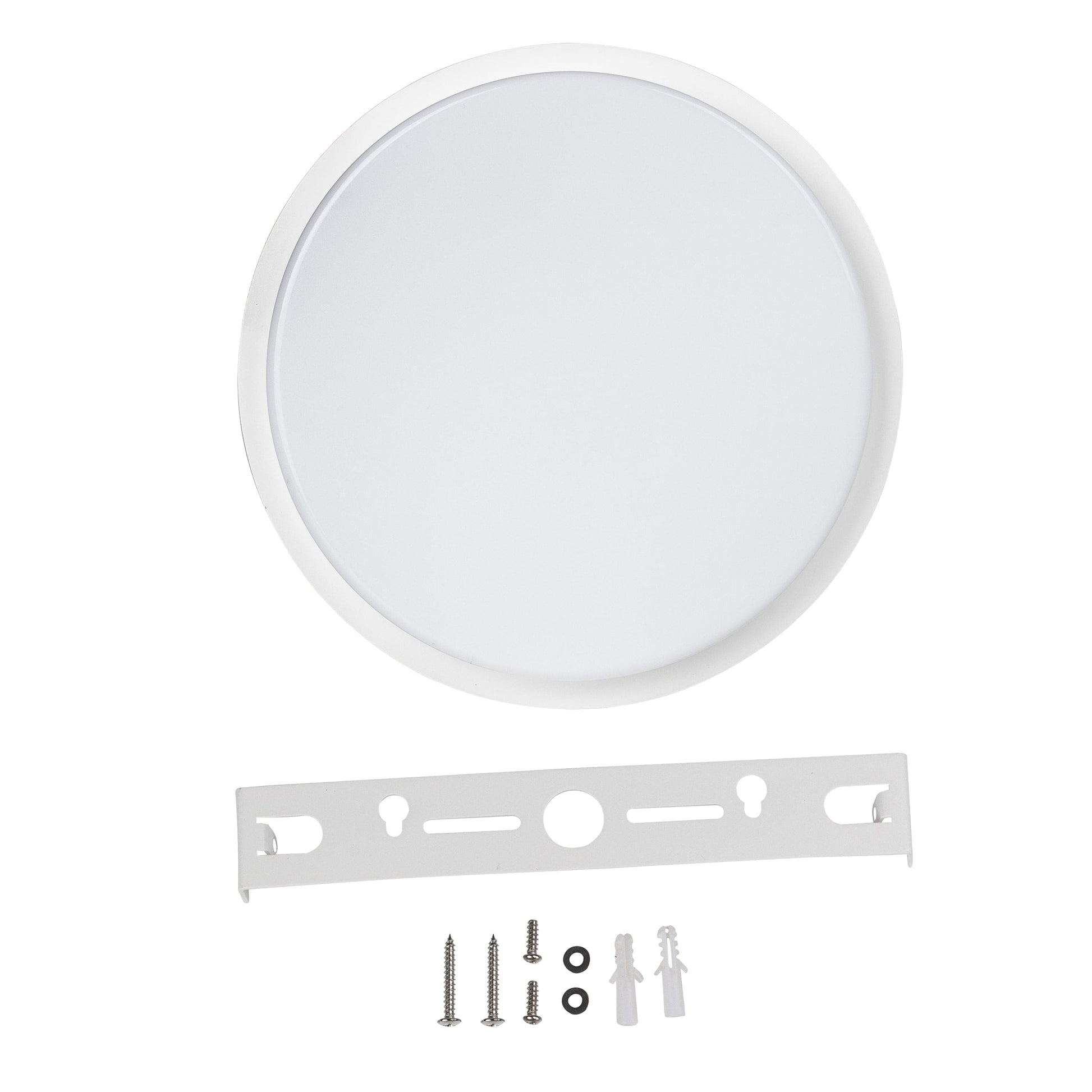 Bricocenter EZY CEILING LIGHT PLASTIC WHITE D24.5 LED 15W NATURAL LIGHT IP65