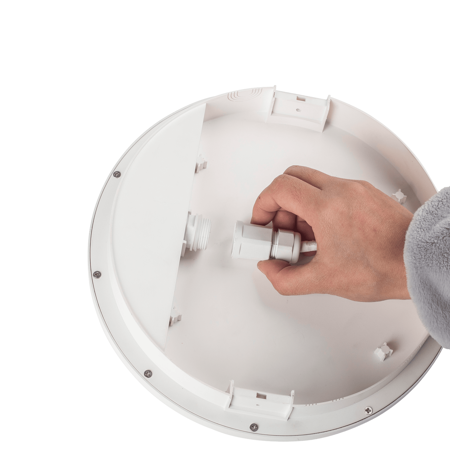 Bricocenter EZY CEILING LIGHT PLASTIC WHITE D24.5 LED 15W NATURAL LIGHT IP65