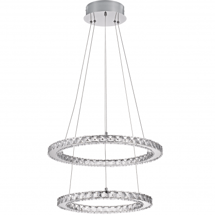 Bricocenter SHOSHONE STEEL CHANDELIER TRANSPARENT D54 LED 33W WARM LIGHT