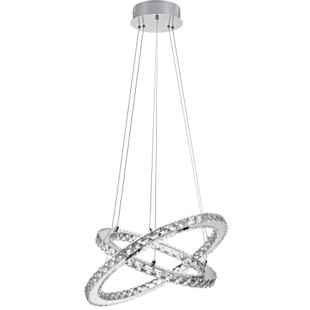 Bricocenter SHOSHONE STEEL CHANDELIER TRANSPARENT D54 LED 33W WARM LIGHT