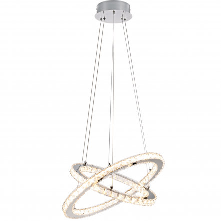 Bricocenter SHOSHONE STEEL CHANDELIER TRANSPARENT D54 LED 33W WARM LIGHT