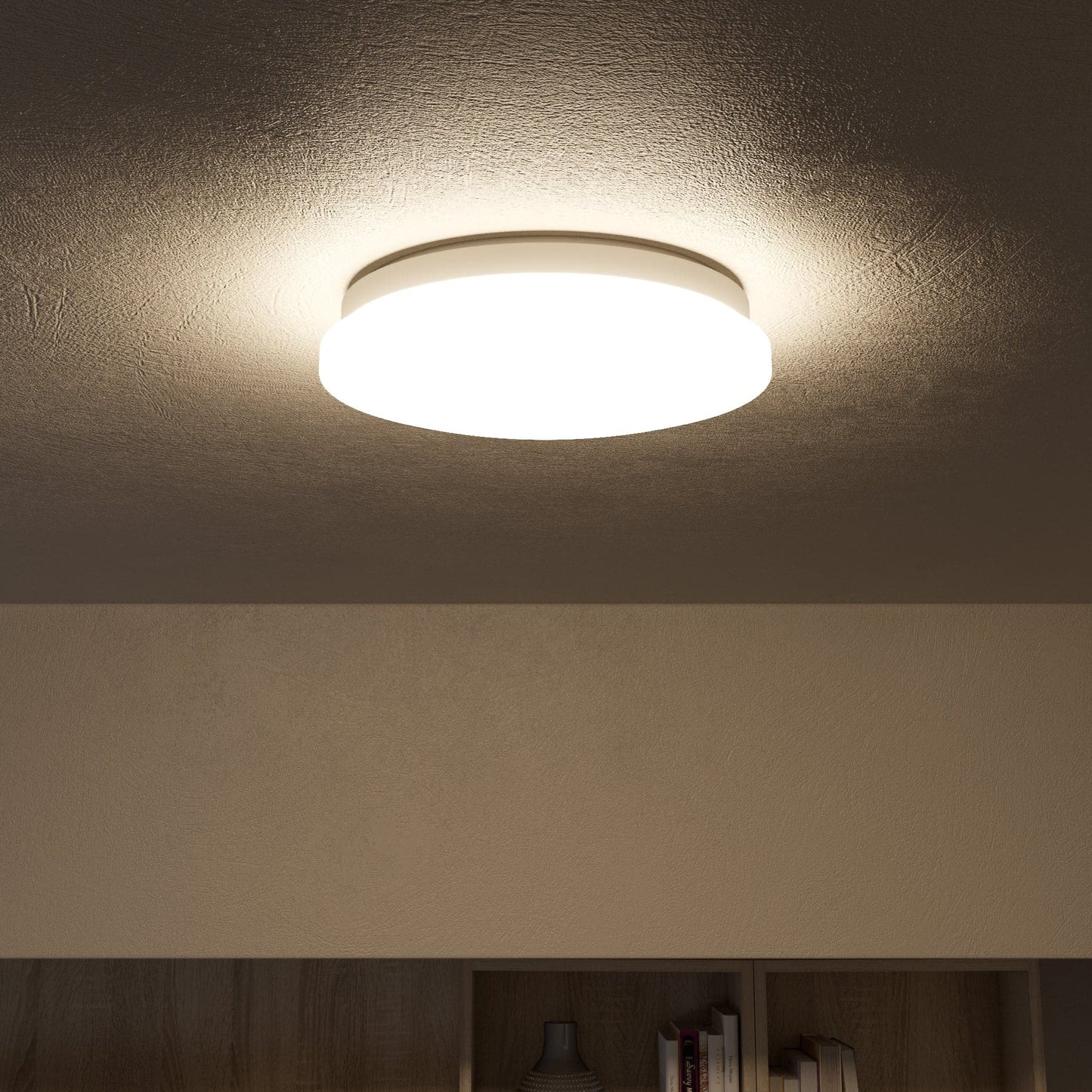 Bricocenter MOON METAL CEILING LAMP WHITE D25 LED 12W NATURAL LIGHT