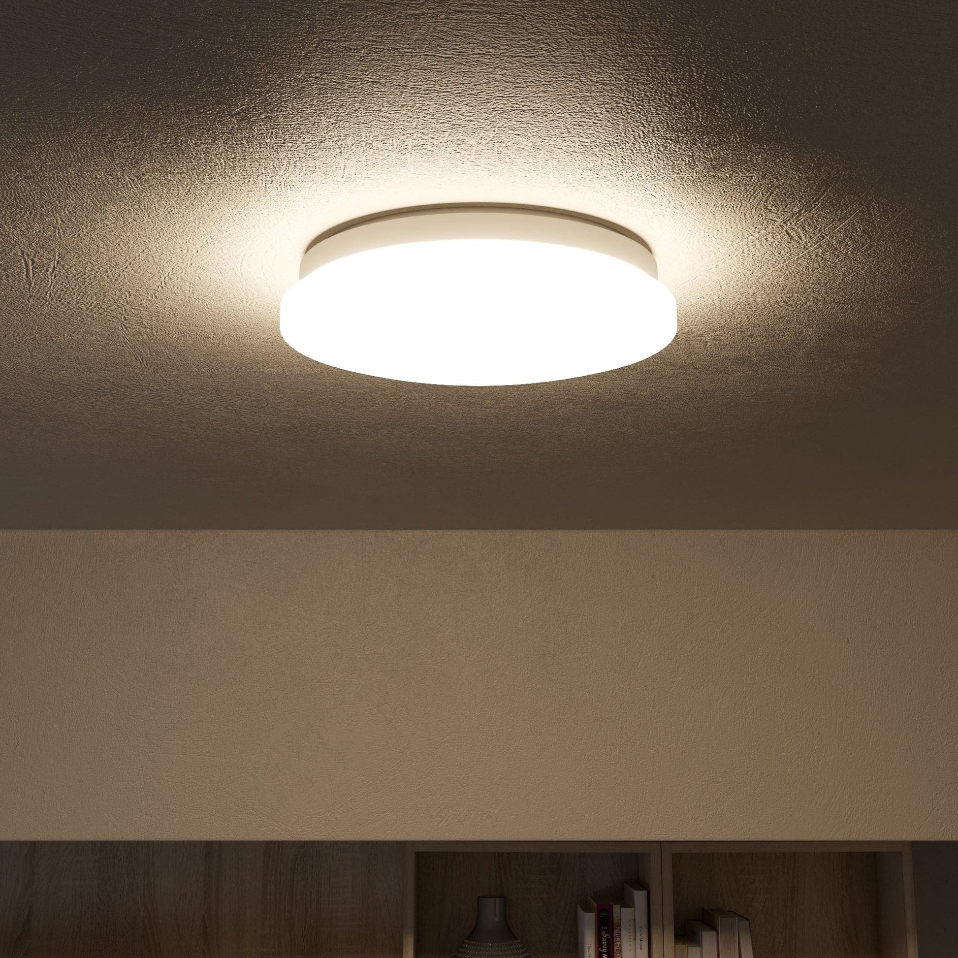 Bricocenter MOON METAL CEILING LAMP WHITE D25 LED 12W NATURAL LIGHT