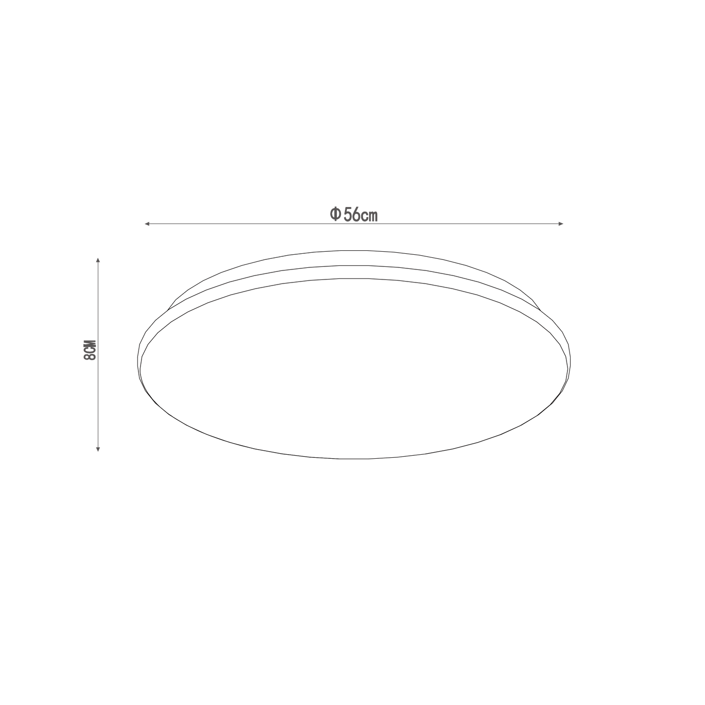 Bricocenter MOON METAL CEILING LAMP WHITE D56 LED 28W NATURAL LIGHT