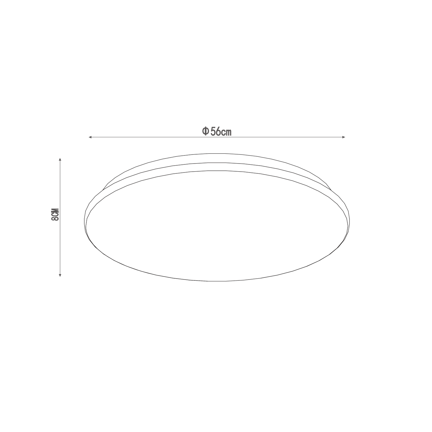 Bricocenter MOON METAL CEILING LAMP WHITE D56 LED 28W NATURAL LIGHT