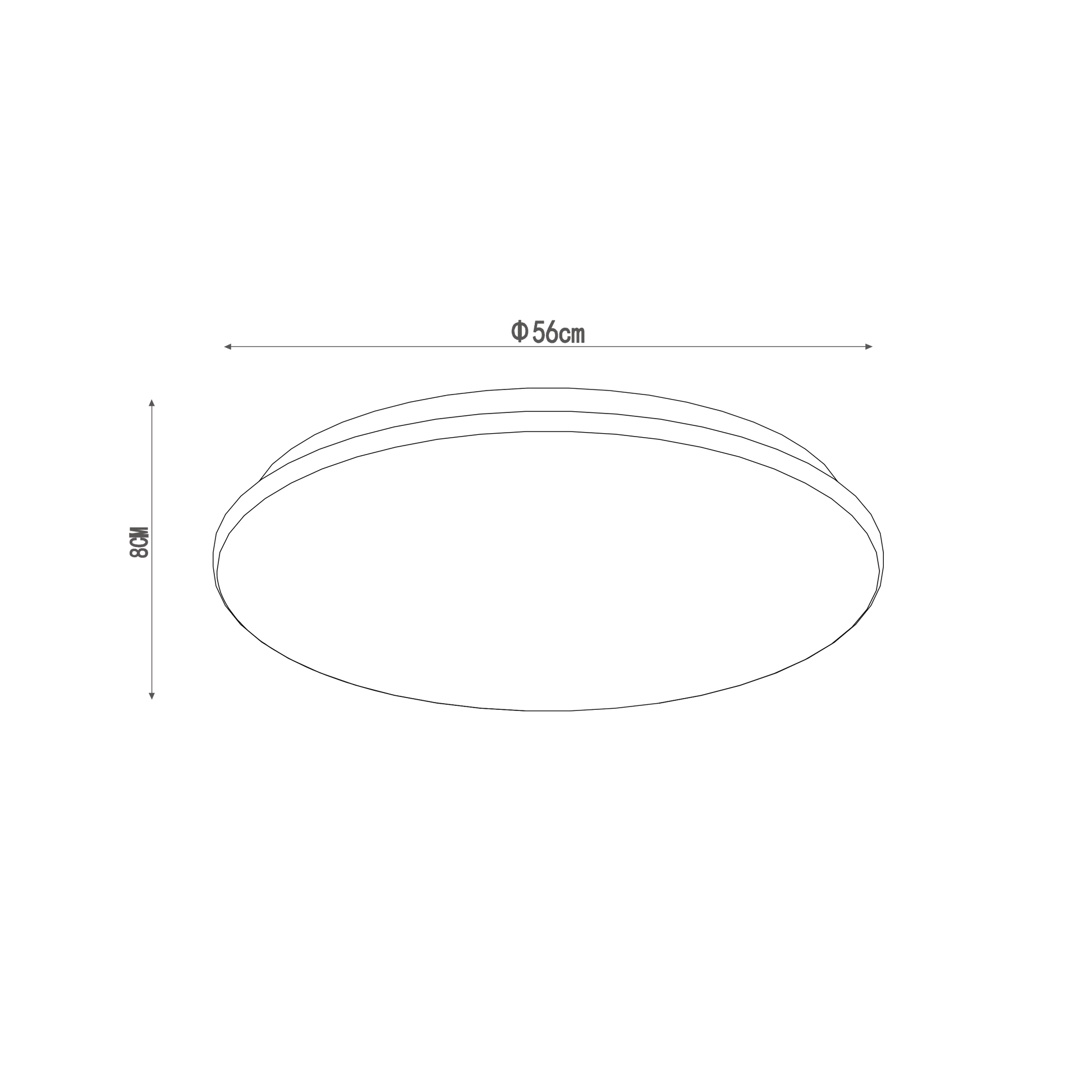 Bricocenter MOON METAL CEILING LAMP WHITE D56 LED 28W NATURAL LIGHT