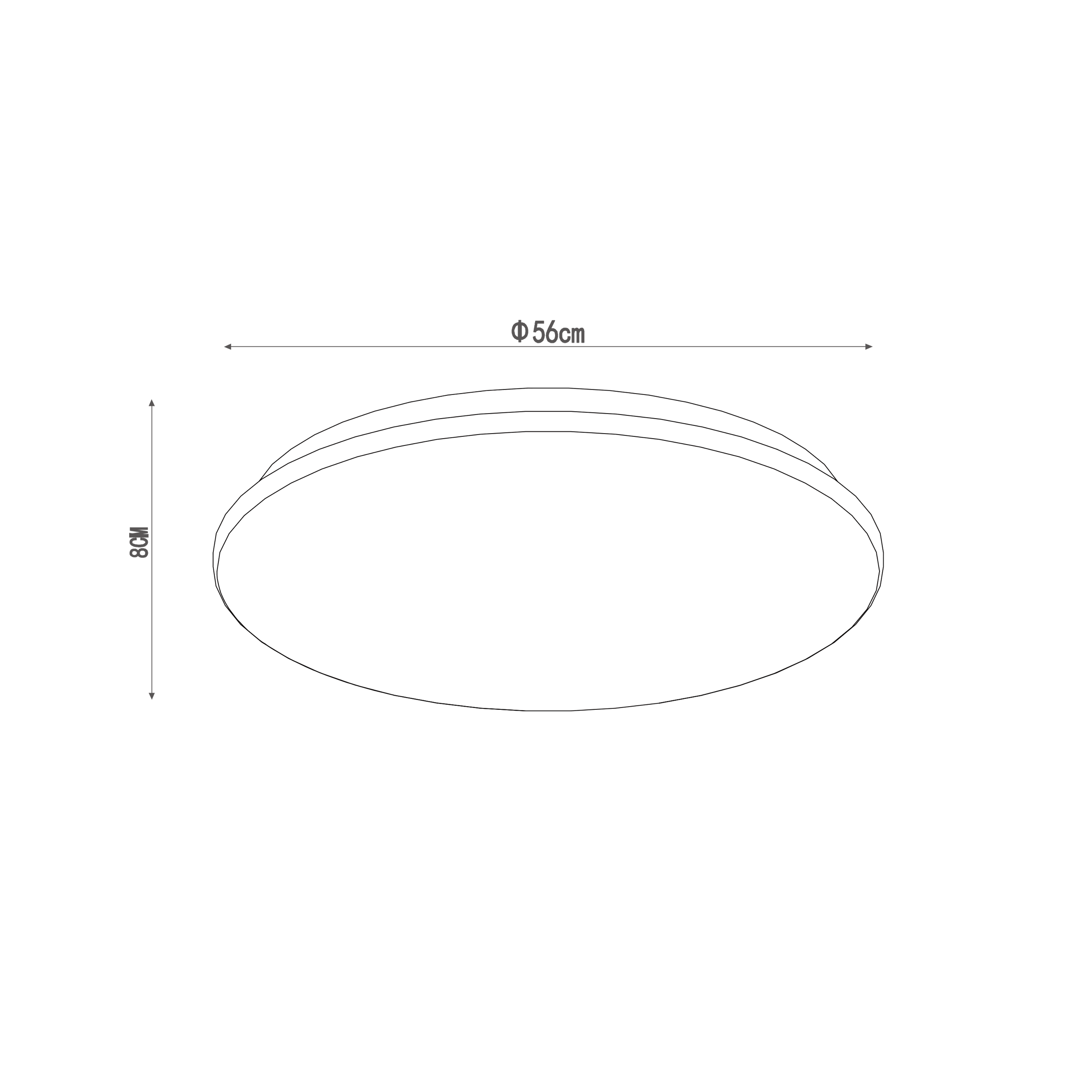 Bricocenter MOON METAL CEILING LAMP WHITE D56 LED 28W NATURAL LIGHT