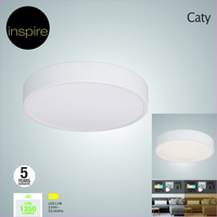 CATY METAL CEILING LAMP WHITE D30 LED 15W NATURAL LIGHT - best price from Maltashopper.com BR420005834