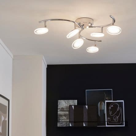 LOOB METAL SPOTLIGHT CHROME 65.7X18 CM LED 5W WARM LIGHT