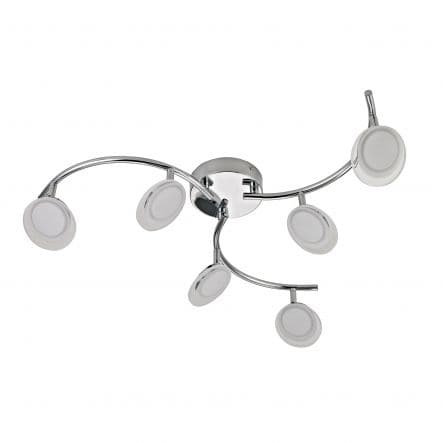 Bricocenter LOOB METAL SPOTLIGHT CHROME 65.7X18 CM LED 5W WARM LIGHT