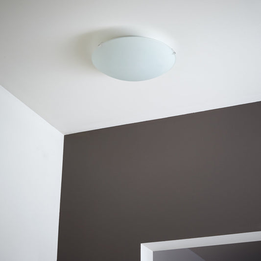 Bricocenter CEILING LAMP VICKY METAL WHITE D.25 CM LED 1000LM WARM LIGHT