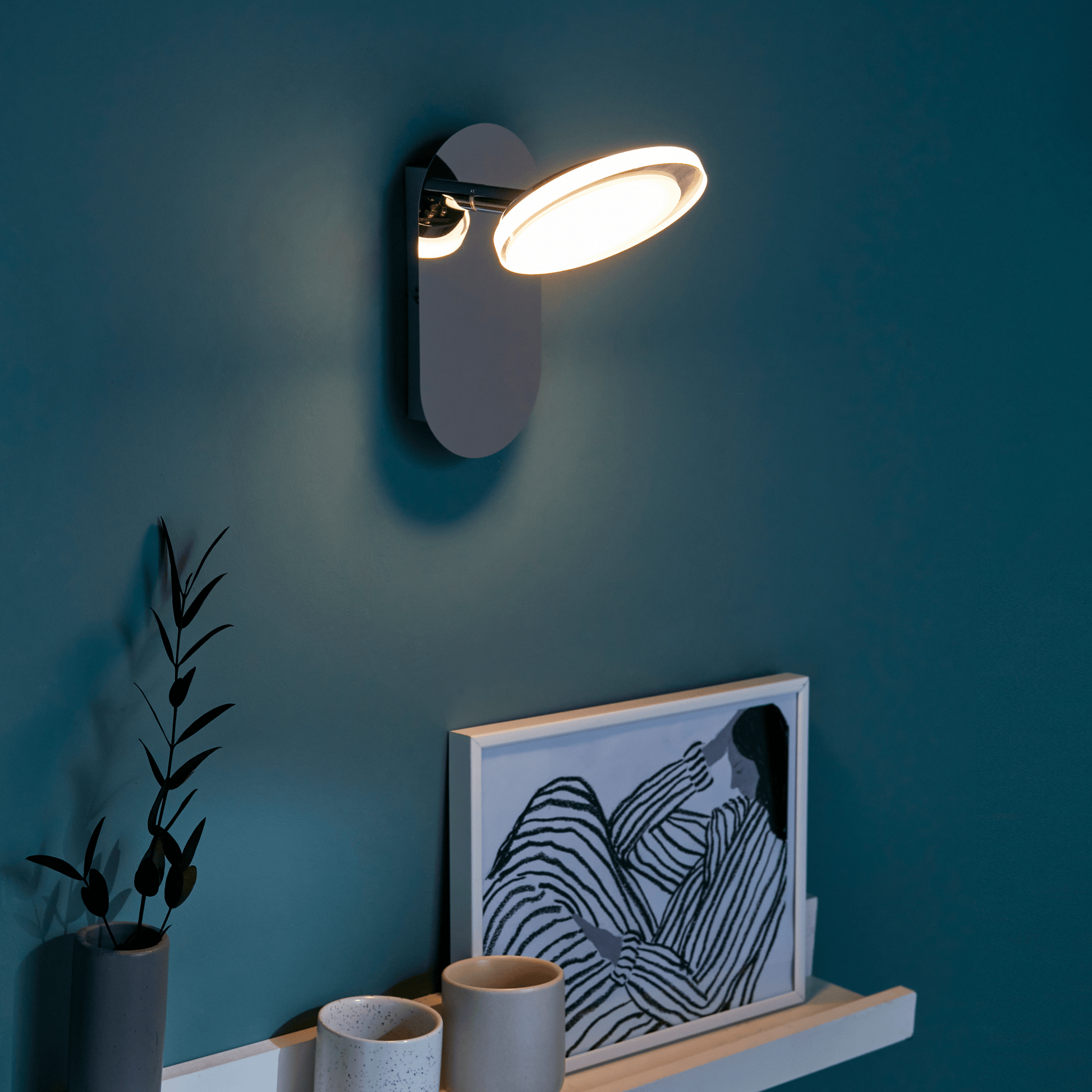 Bricocenter LOOB METAL SPOTLIGHT CHROME LED 5W WARM LIGHT