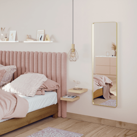 Bricocenter GLAM METAL GOLD MIRROR 40X130 CM