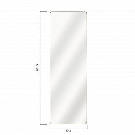 Bricocenter GLAM METAL GOLD MIRROR 40X130 CM