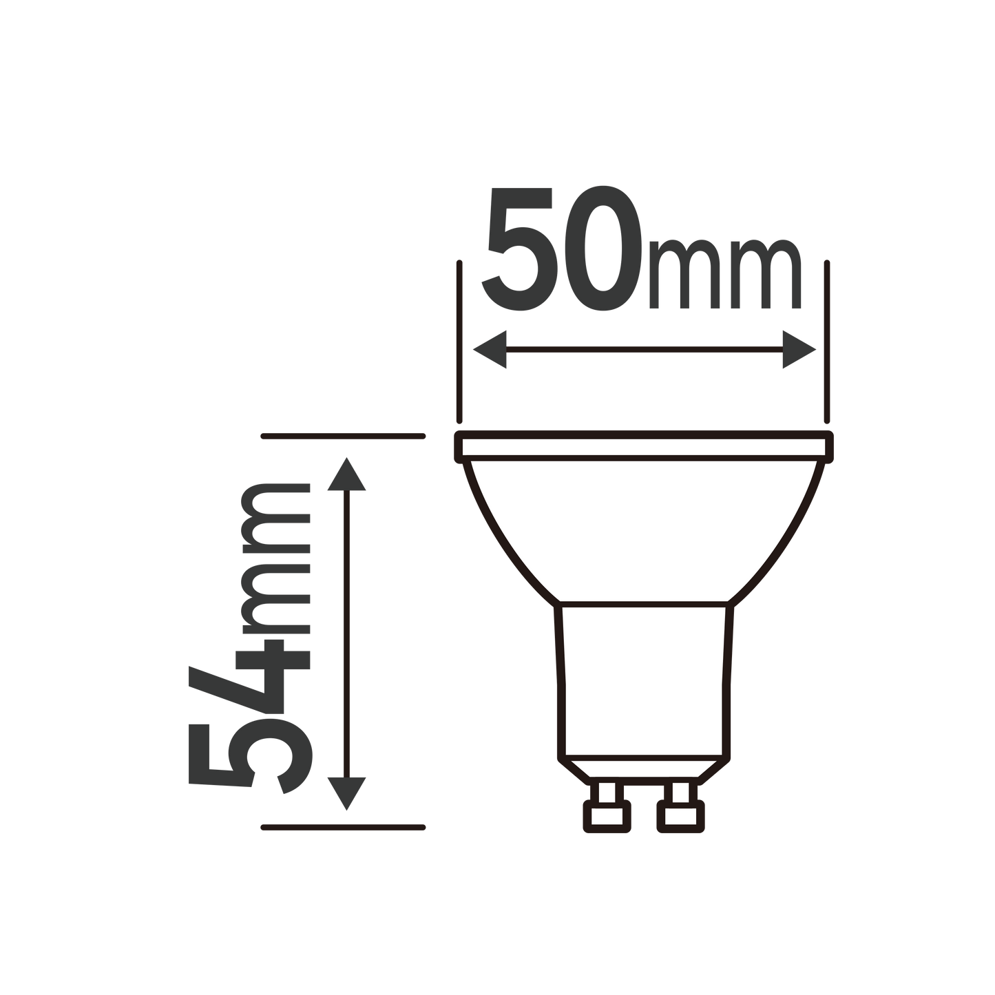 Bricocenter LED BULB GU10=60W CLEAR NATURAL LIGHT
