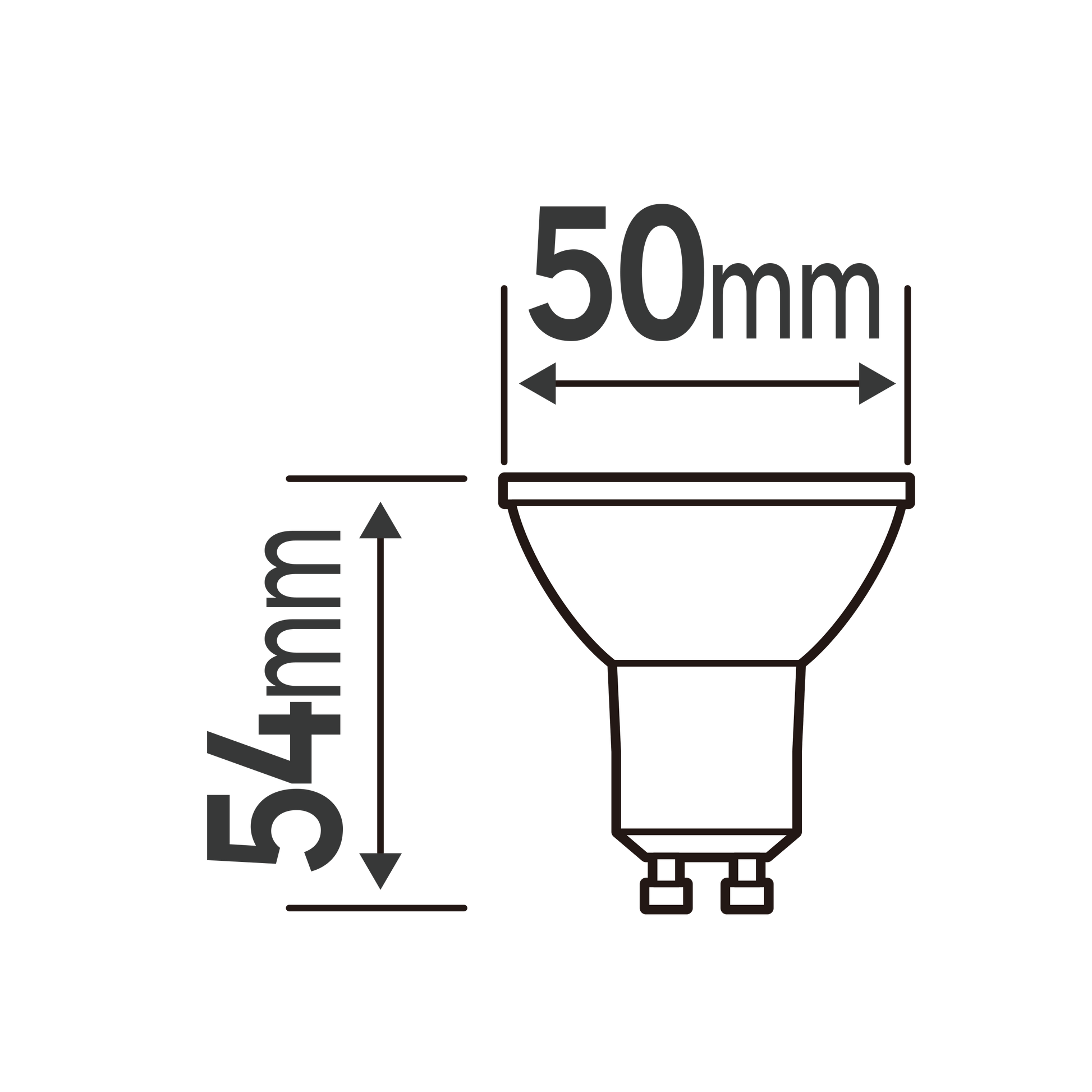 Bricocenter LED BULB GU10=60W CLEAR NATURAL LIGHT