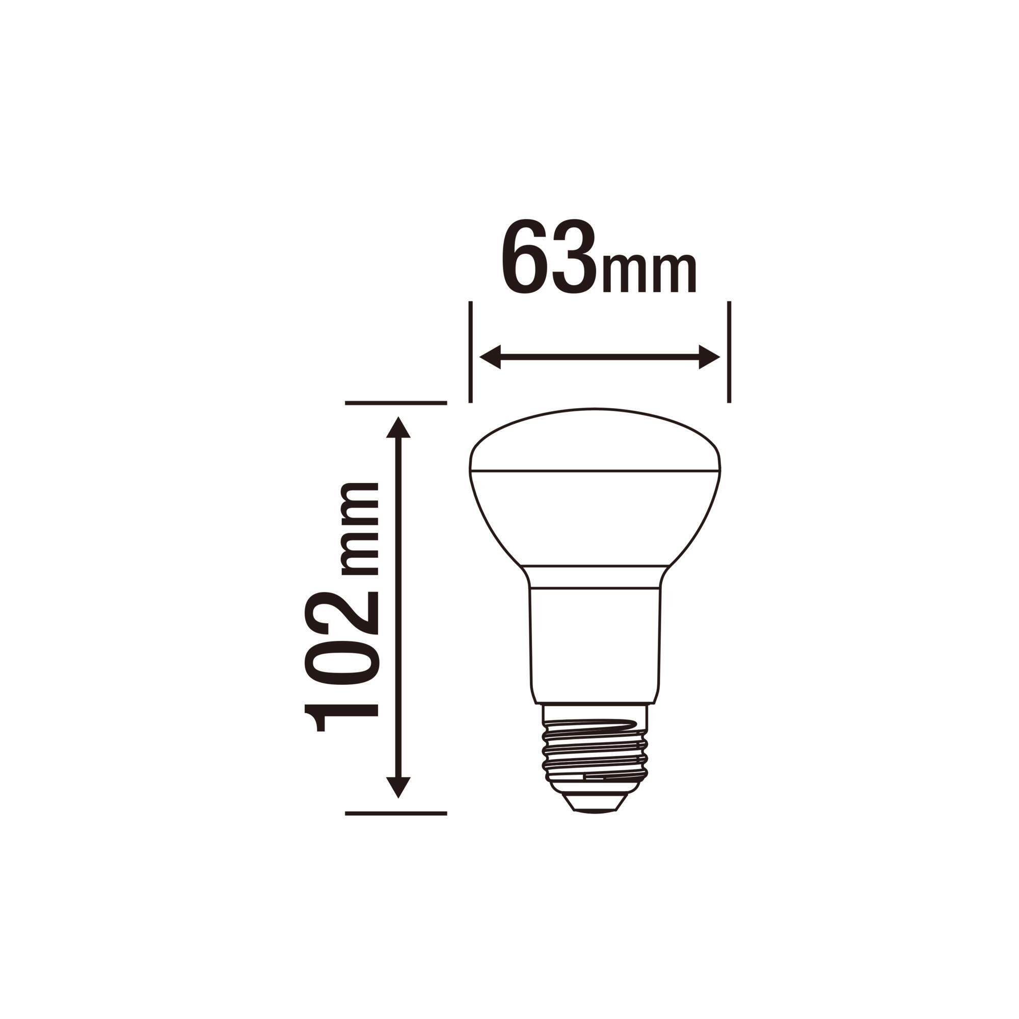 LED BULB E27=60W R80 WARM LIGHT