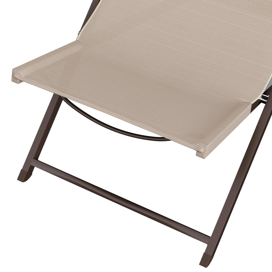 CRUZ NATERIAL CHAIR With cushion 113.5X58 moka - best price from Maltashopper.com BR500013602
