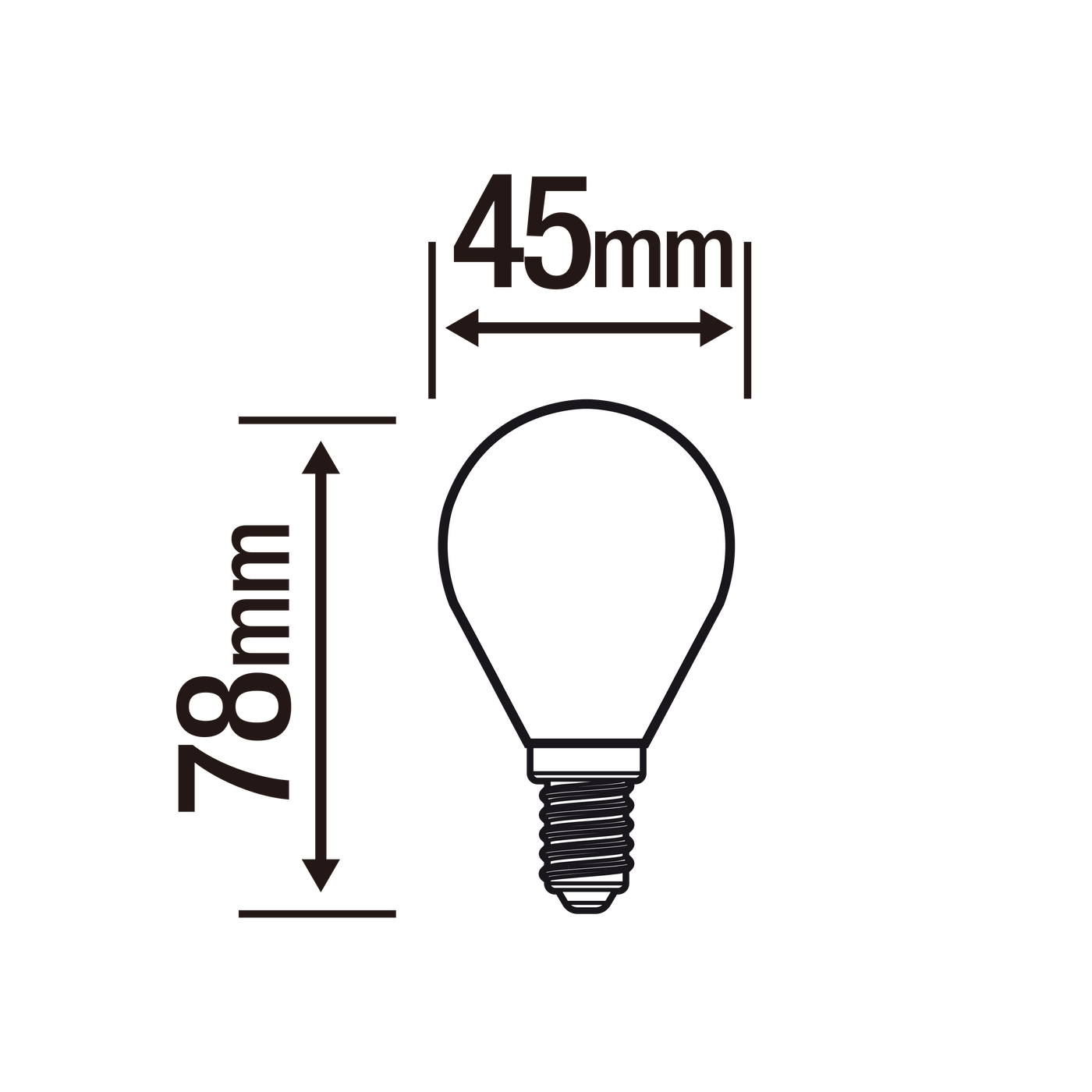 Bricocenter LED BULB E14=60W FROSTED SPHERE WARM LIGHT